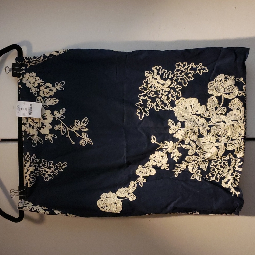 NWT - J. Crew embroidered pencil skirt